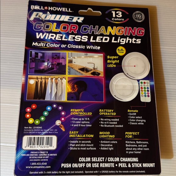 Color Changing Wireless LED Lights - Picture 2 of 4